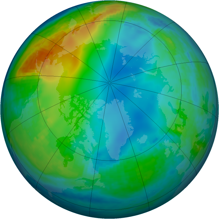 Arctic ozone map for 26 November 2002